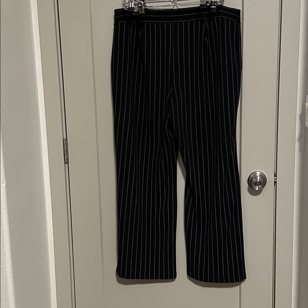 Black and White Striped Pants